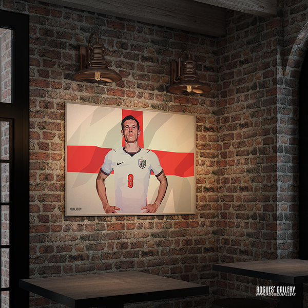 Elliot Anderson Forest and England tribute artwork commissioned for Southbank Bar Nottingham