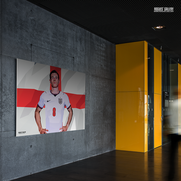 Elliot Anderson Forest and England tribute artwork commissioned for Southbank Bar Nottingham