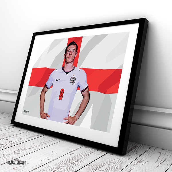 Detailed Elliot Anderson football artwork celebrating Forest, England and Southbank Bar’s 20th anniversary