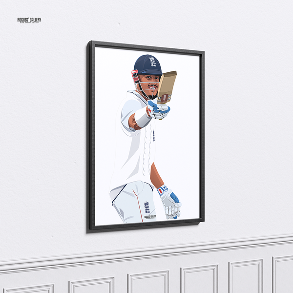 Emilio Gay England cricketer art poster for home, office or man cave