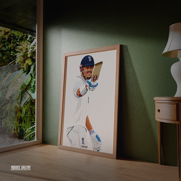 Emilio Gay England cricketer print – framed print mockup