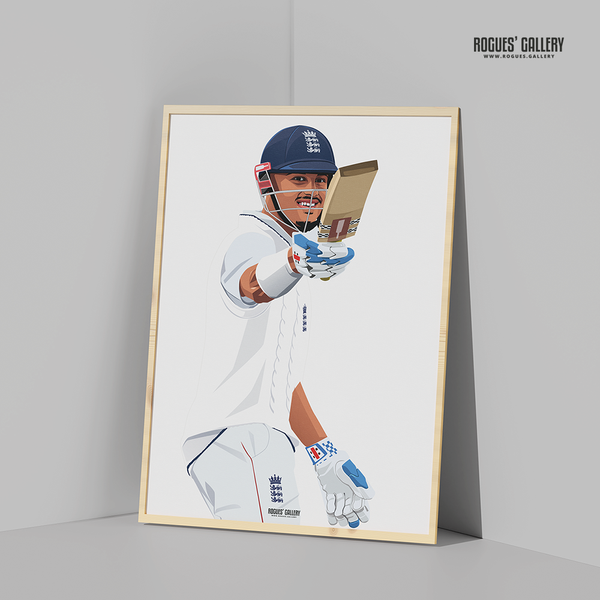 England cricketer artwork of Emilio Gay – Rogues' Gallery print