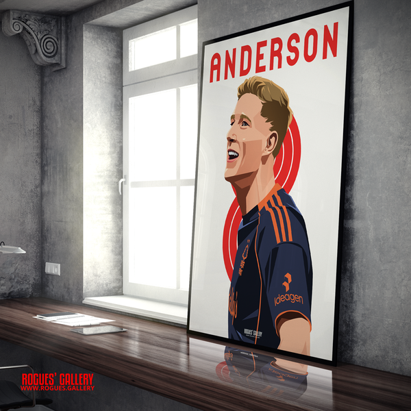 Elliot Anderson England World Cup Nottingham Forest 8 A1 print