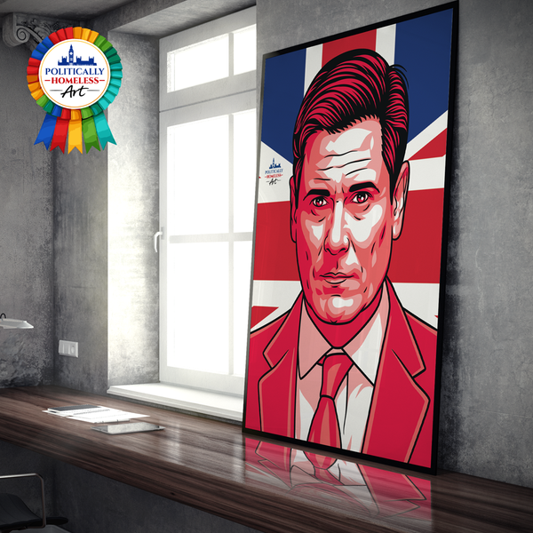 Keri Starmer Labour PM A1 print Politically Homeless