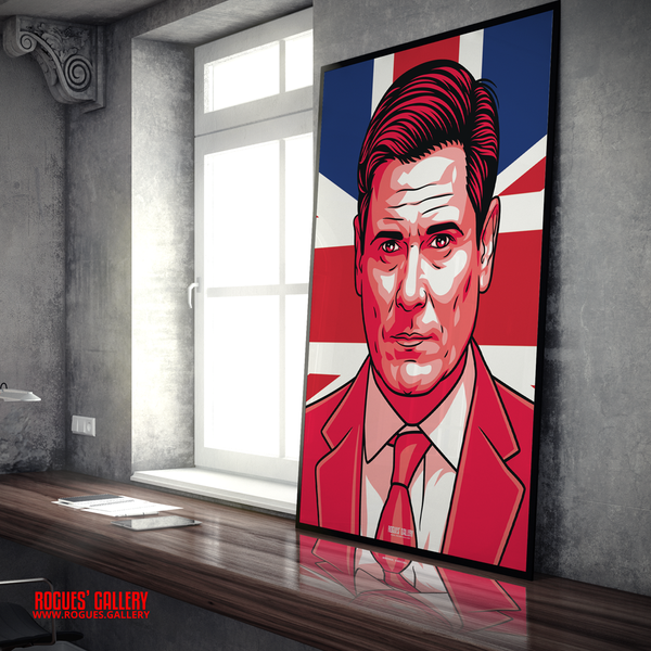 Incredible To The House - PM Sir Keir Starmer - Politics Series A3, A2, A1 or A0 Union Jack Icon Print