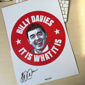 Billy Davies: It Is What It Is - Former Nottingham Forest Manager - Signed A3 #GetBehindTheLads Prints