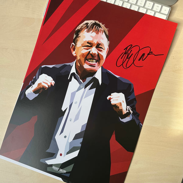 Billy Davies - Former Nottingham Forest Manager - Signed A3 Prints