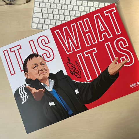 Billy Davies: It Is What It Is - Former Nottingham Forest Manager - Signed A3 Prints