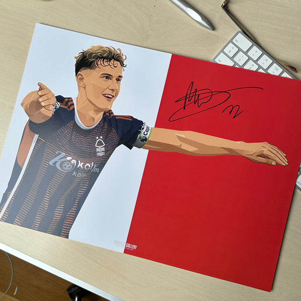 Ryan Yates: The Water Looks Nice - Nottingham Forest - Signed A3 Prints