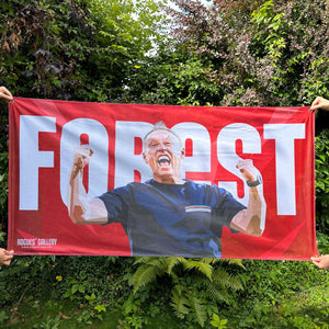 Steve Cooper flag Nottingham Forest memorabilia head coach support fanbase