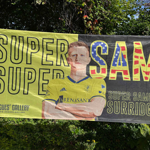 Sam Surridge Nashville SC fan flag MLS striker