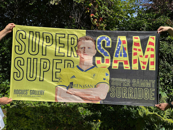 Sam Surridge Nashville SC fan flag MLS striker Nottingham Forest