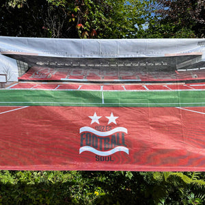 The City Ground Oozes Football Soul signed Nottingham Forest flag memorabilia