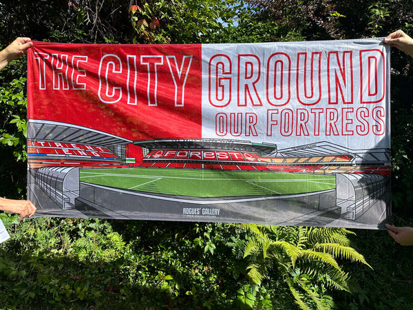 The City Ground Fortress flag Nottingham Forest NFFC