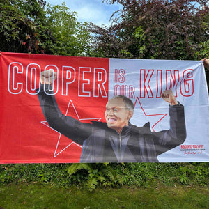 Steve Cooper Nottingham Forest boss flag King City Ground fist pump