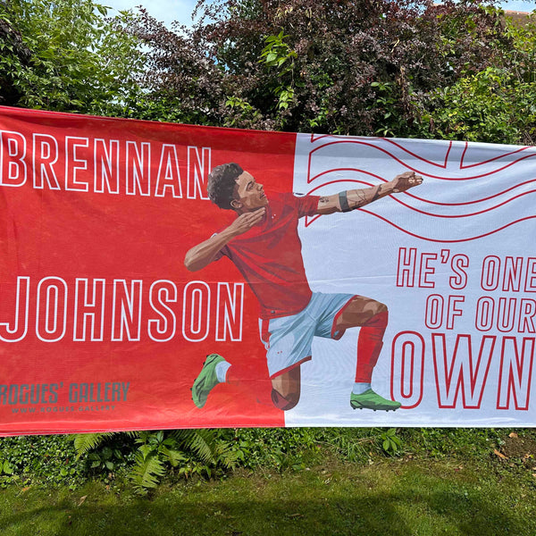 The Archer - Brennan Johnson of Nottingham Forest - Ultimate High Quality Fan Flag