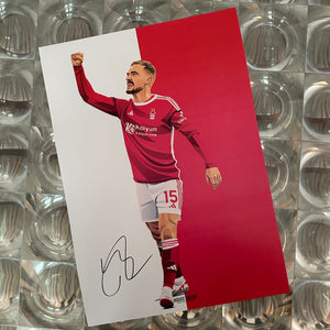 Harry Toffolo - Nottingham Forest - Signed A3 Red & White Prints