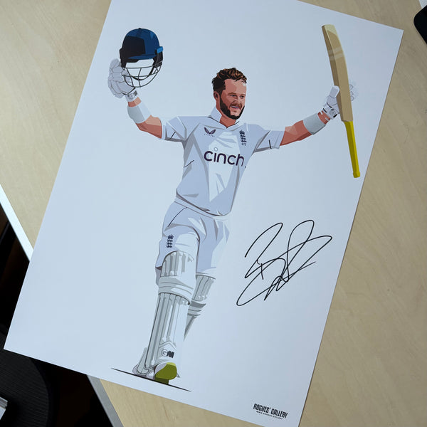 Ben Duckett - England Cricket Star - Signed A3 Ashes Tour Prints