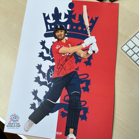 Phil Salt - England T20 World Champions 2022 - Signed A3 Prints