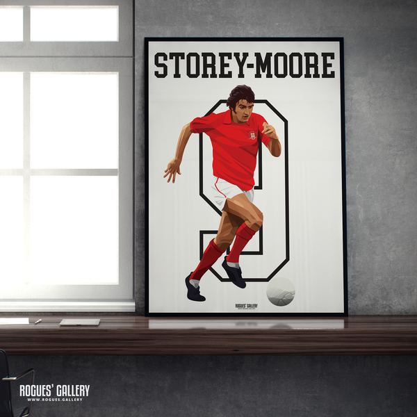 Ian Storey-Moore Nottingham Forest Greatest Ever 9 A2 print