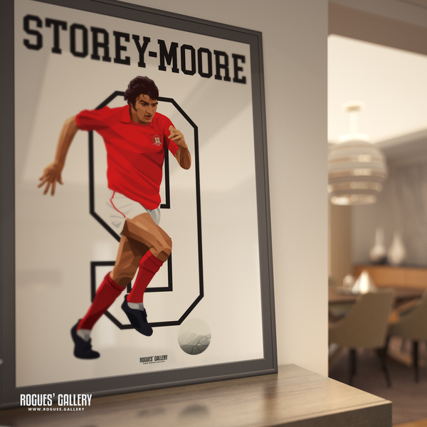 Ian Storey-Moore signed Nottingham Forest memorabilia Greatest Ever 9 poster