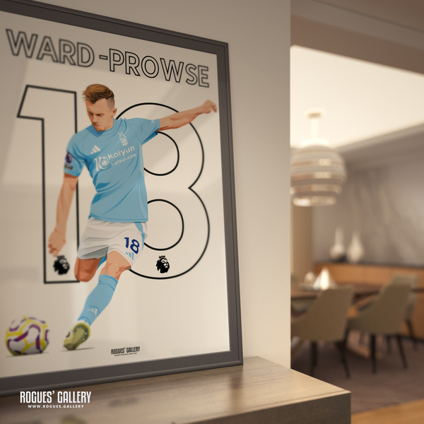 James Ward-Prowse Nottingham Forest midfield 18 poster England