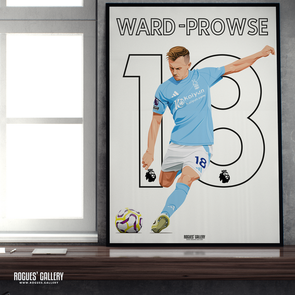 James Ward-Prowse Nottingham Forest midfield 18 A2 print England