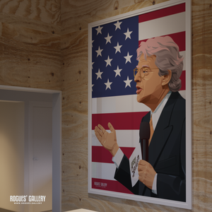 Jerry Springer TV chat show host poster USA politics 