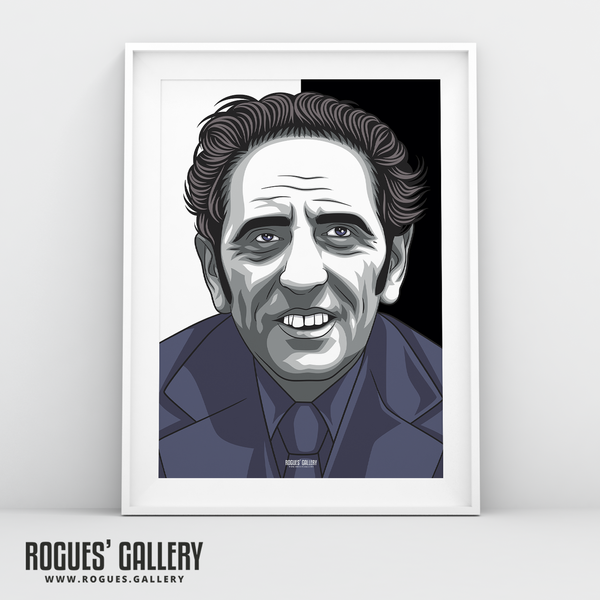 Jimmy Sirrel A3 print Notts County Manager Meadow Lane #GetBehindTheLads