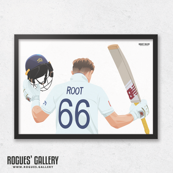 Joe Root England cricket legend 66 A3 print