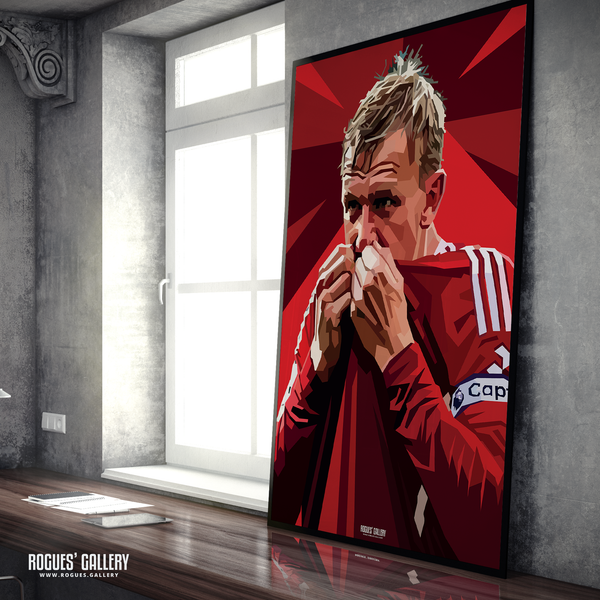 Joe Worrall Nottingham Forest Captain defender character A1 print