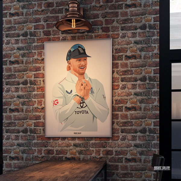 Jordan Cox England cricket batter fan gift poster – additional view