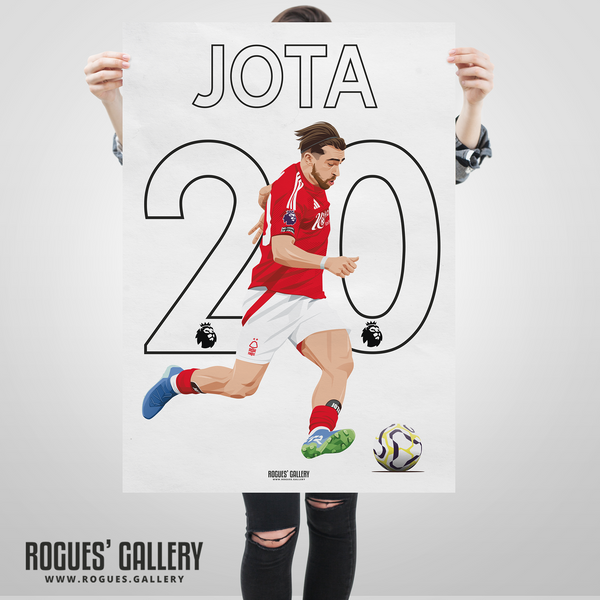 Jota Silva Nottingham Forest forward 20 poster