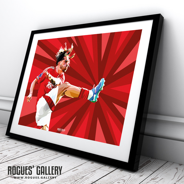 Jota Silva Nottingham Forest Art A2 print winger