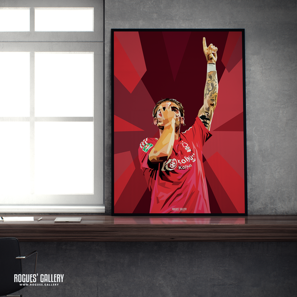 Jota Silva Nottingham Forest winger goal poster