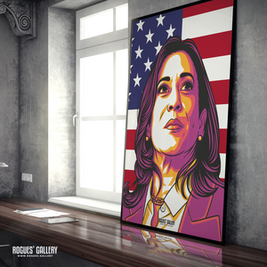 Kamala Harris VP Vice President poster POTUS Election USA political memorabilia