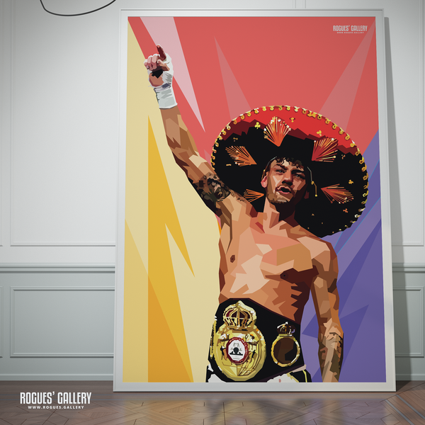 Leigh Wood poster Nottingham World Champion Featherweight Boxer 2x