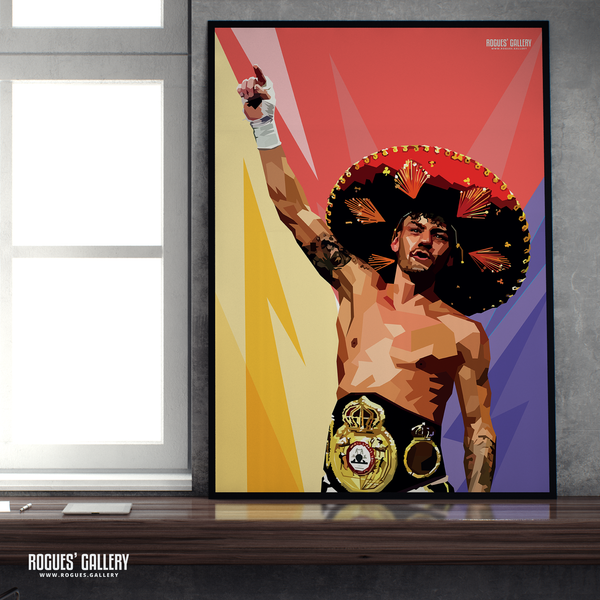 Leigh Wood Nottingham World Champion Featherweight Boxer A2 print 2x