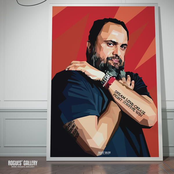 Evangelos Marinakis Nottingham Forest owner cute A0 print