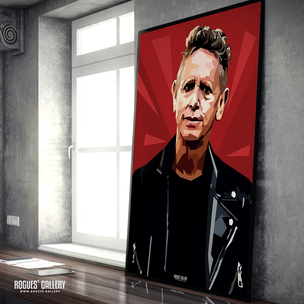 Martin Gore Portrait - Depeche Mode - A3, A2, A1 or A0 Print in 2 versions