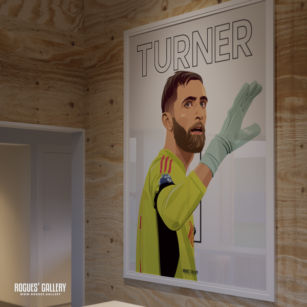 Matt Turner Nottingham Forest 1 signed poster
