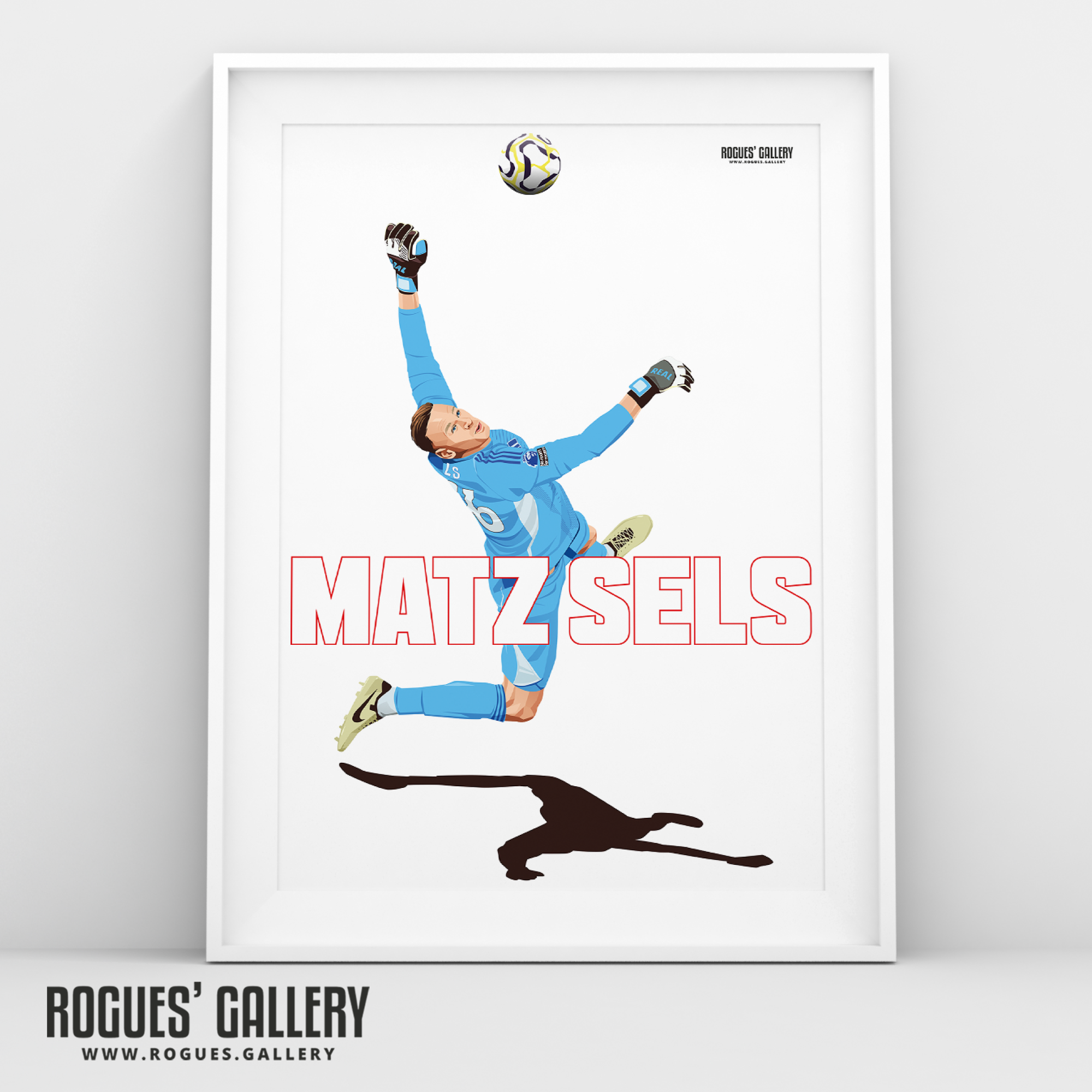 Matz Sels save Nottingham Forest goalkeeper A3 print Belgium