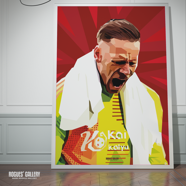 Matz Sels Nottingham Forest goalkeeper A0 print Belgium