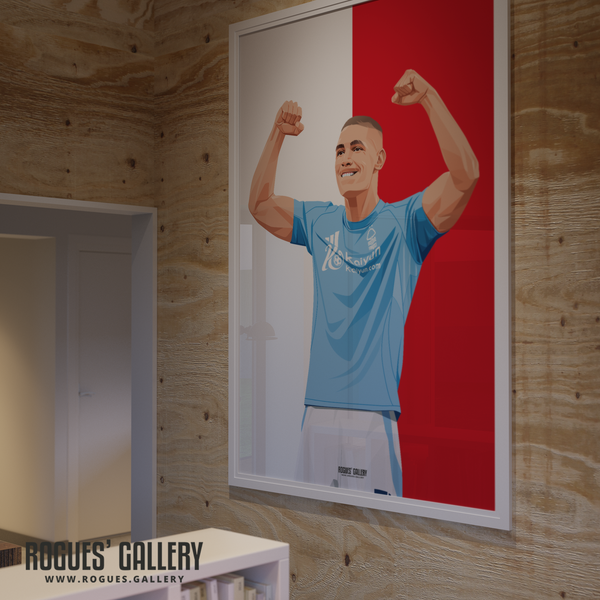 Nikola Milenkovic defender Serb Nottingham Forest A0 print