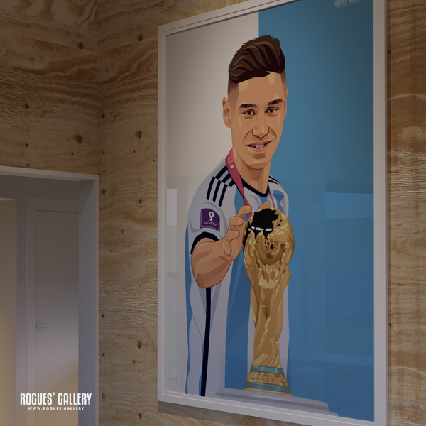 Gonzalo Montiel Argentina World Cup Nottingham Forest poster 