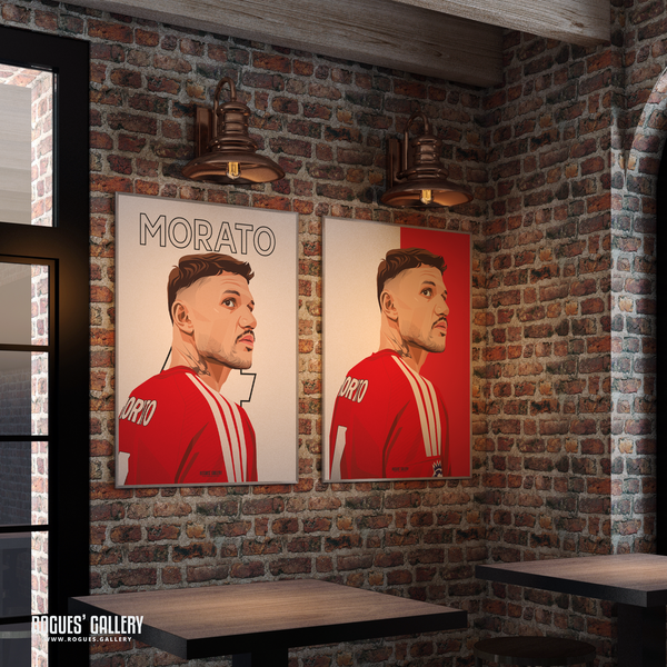 Morato Nottingham Forest defender framed posters