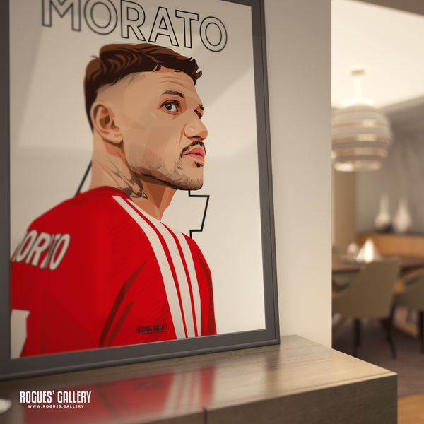 Morato Nottingham Forest centre half 4 A0 print