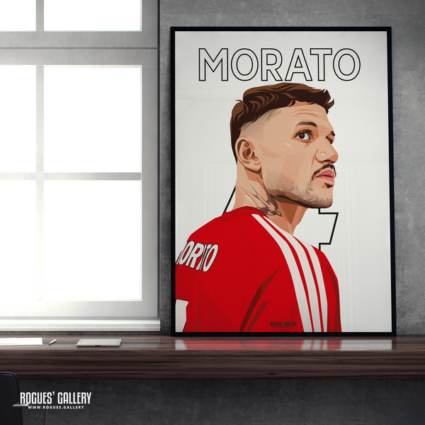 Morato Nottingham Forest centre half 4 A2 print