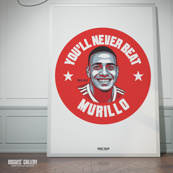 Murillo Nottingham Forest Brazil defender never beat A0 print