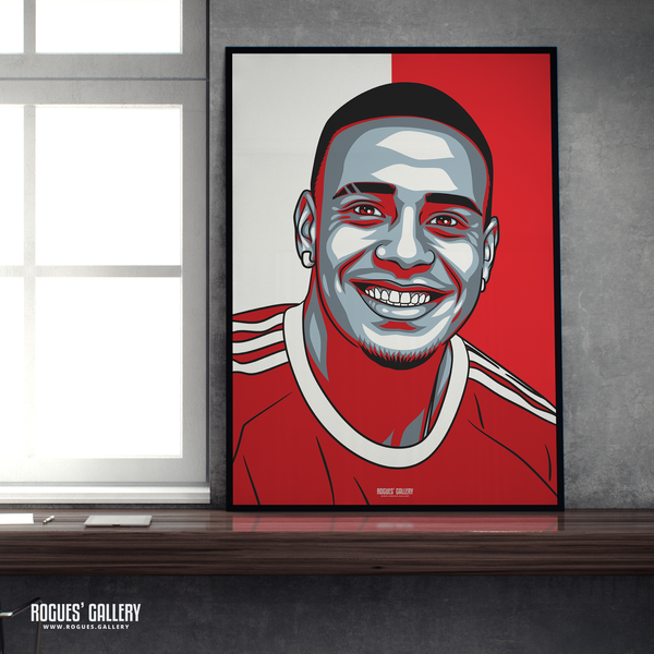 Murillo Nottingham Forest Brazil defender portrait A2 print